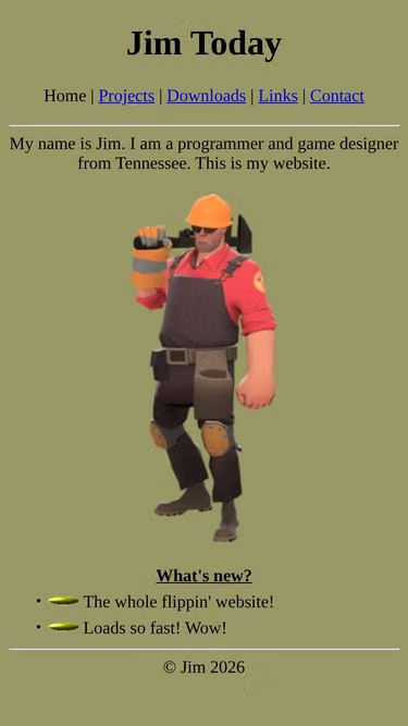 Screenshot of jim.today