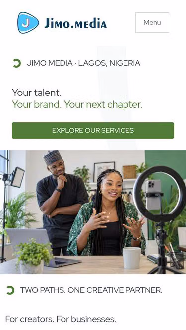 Screenshot of jimo.media
