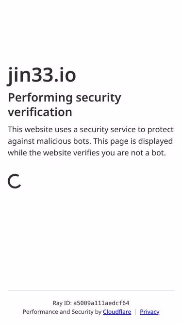 Screenshot of jin33.io