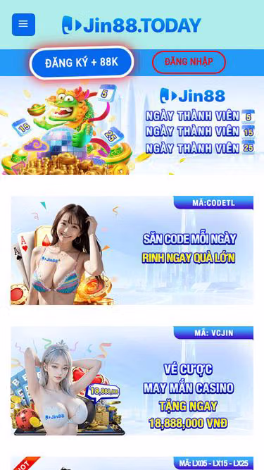 Screenshot of jin88.today