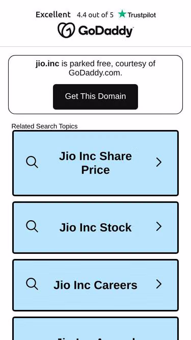 Screenshot of jio.inc
