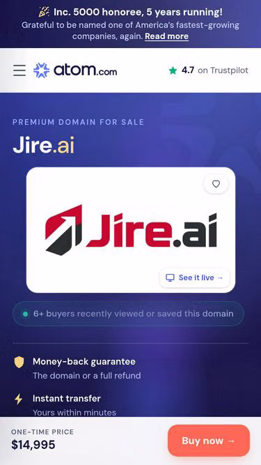 Screenshot of jire.ai