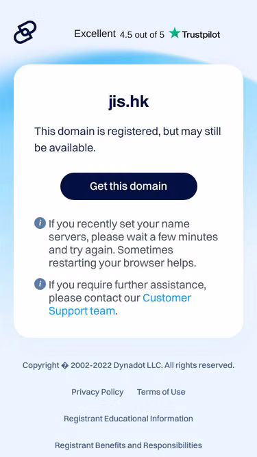 Screenshot of jis.hk