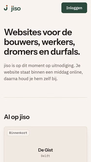 Screenshot of jiso.nl
