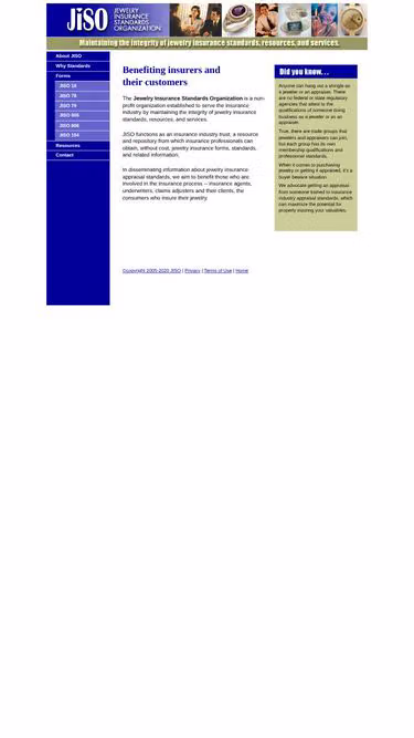 Screenshot of jiso.org