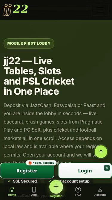 Screenshot of jj22.win