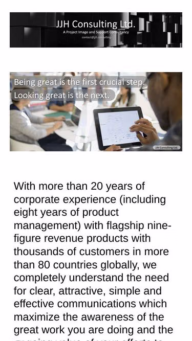 Screenshot of jjh.consulting