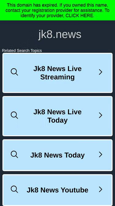 Screenshot of jk8.news