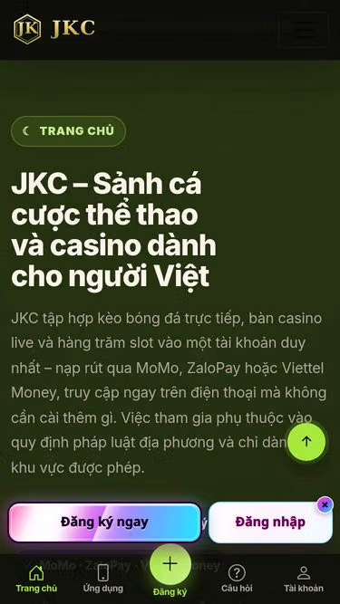 Screenshot of jkc.casino