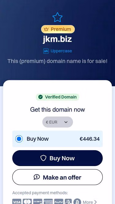Screenshot of jkm.biz