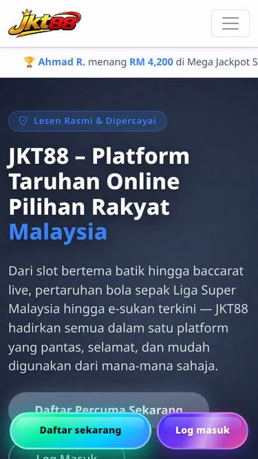Screenshot of jkt88.online