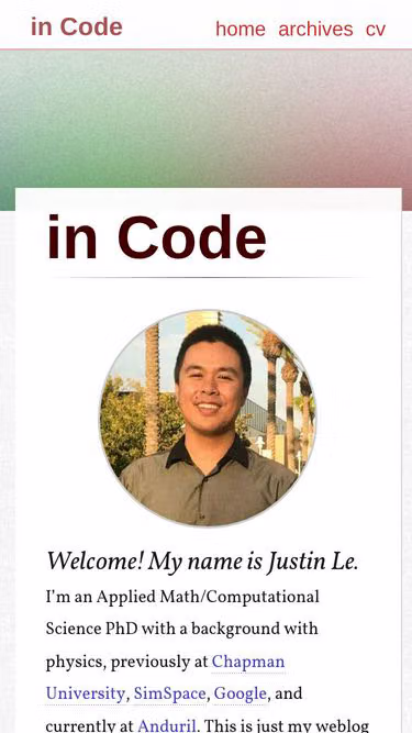 Screenshot of jle.im