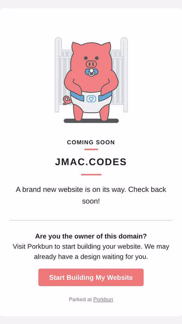 Screenshot of jmac.codes