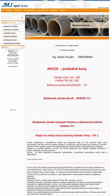 Screenshot of jmj.sk