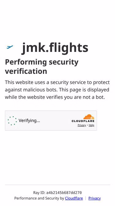 Screenshot of jmk.flights