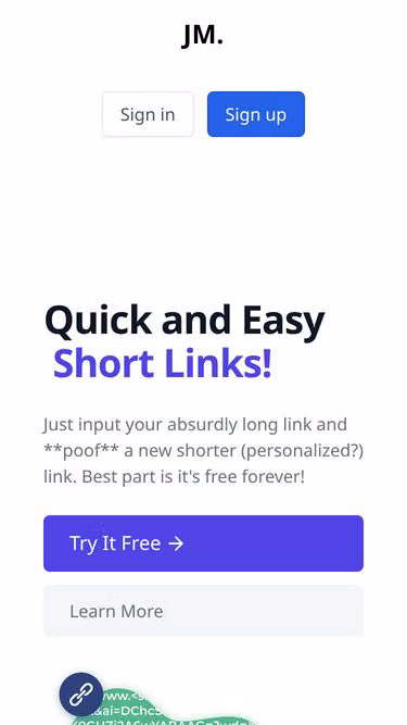 Screenshot of jml.ink