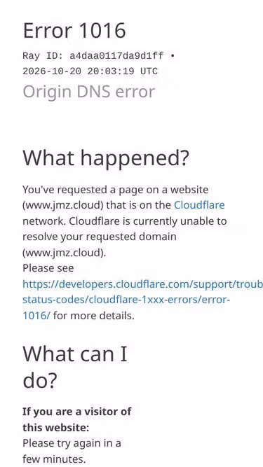 Screenshot of jmz.cloud