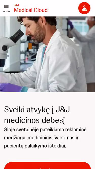Screenshot of jnjmedicalcloud.lt