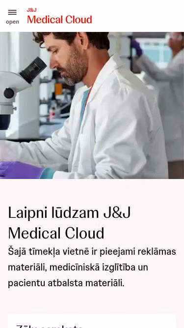 Screenshot of jnjmedicalcloud.lv