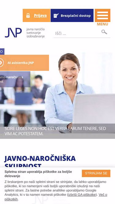 Screenshot of jnp.si