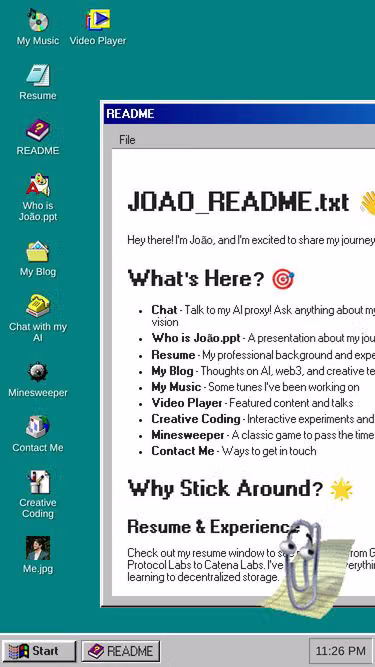 Screenshot of joao.contact