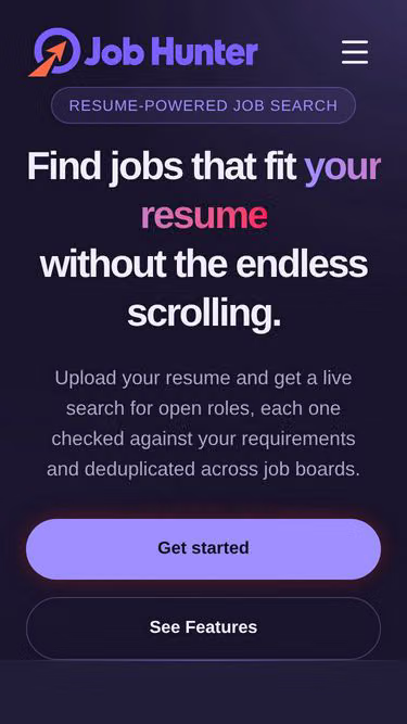 Screenshot of jobhunter.help