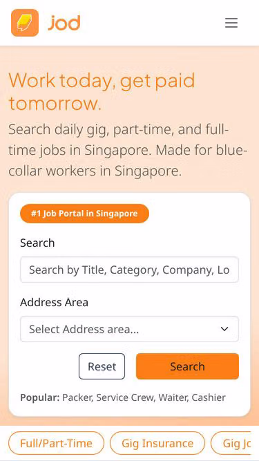 Screenshot of jod.com.sg