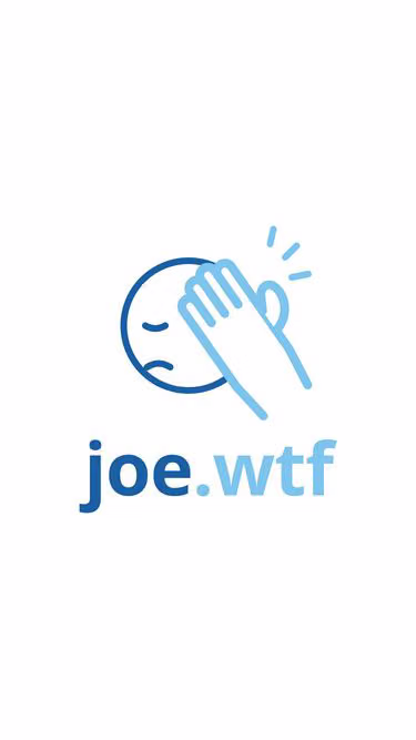Screenshot of joe.wtf