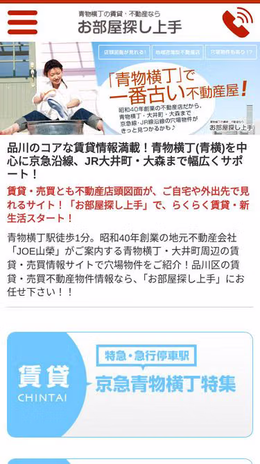 Screenshot of joes.jp