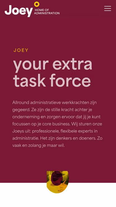 Screenshot of joey.be