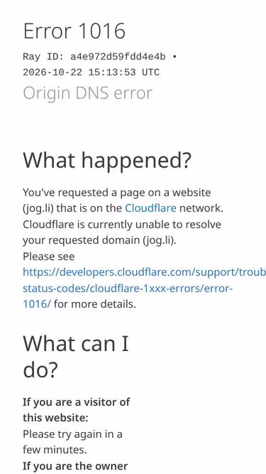 Screenshot of jog.li