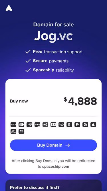 Screenshot of jog.vc