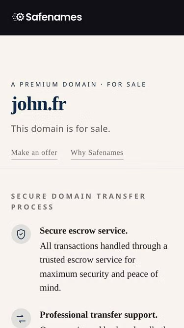 Screenshot of john.fr
