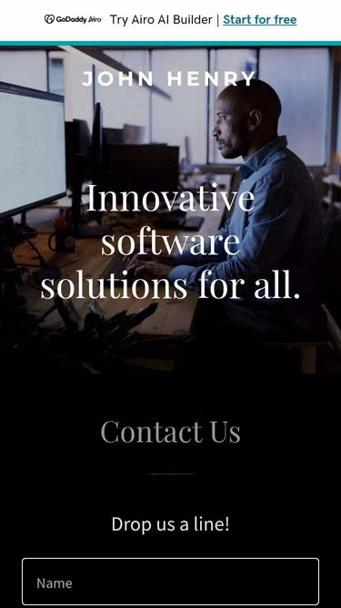 Screenshot of johnhenry.io