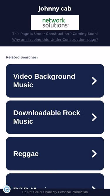 Screenshot of johnny.cab