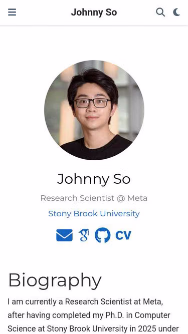 Screenshot of johnny.so