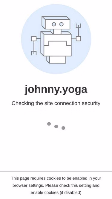 Screenshot of johnny.yoga