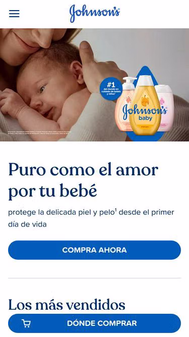 Screenshot of johnsonsbaby.co