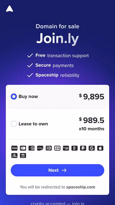 Screenshot of join.ly