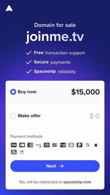 Screenshot of joinme.tv