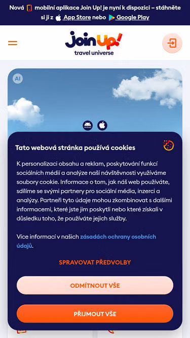 Screenshot of joinup.cz