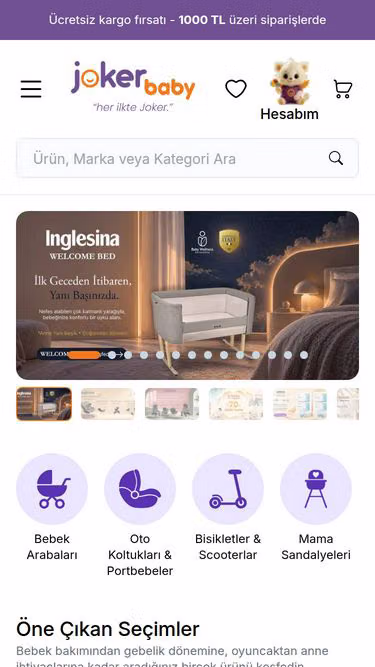 Screenshot of joker.com.tr