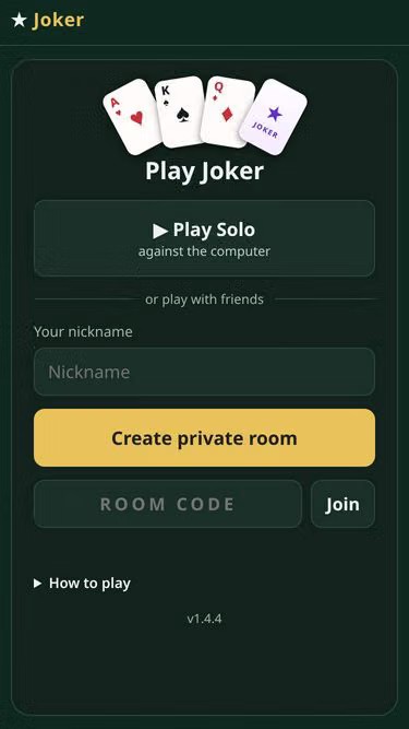 Screenshot of joker.qa