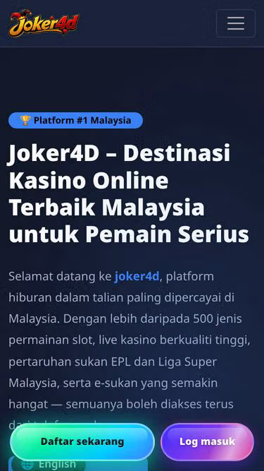 Screenshot of joker4d.my