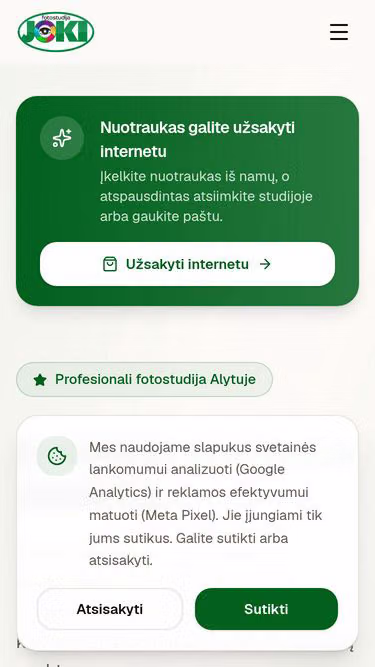Screenshot of joki.lt