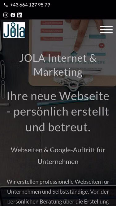 Screenshot of jola.tirol