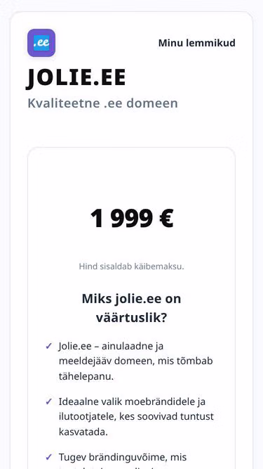 Screenshot of jolie.ee