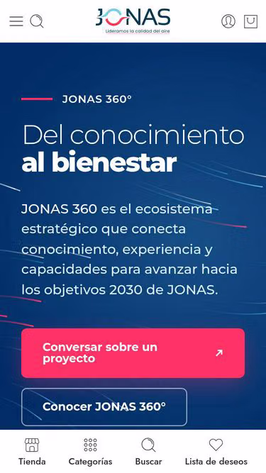 Screenshot of jonas.cl