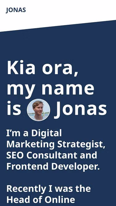 Screenshot of jonas.nz