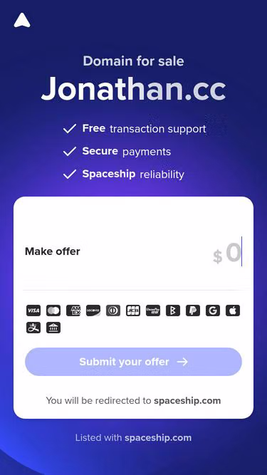 Screenshot of jonathan.cc